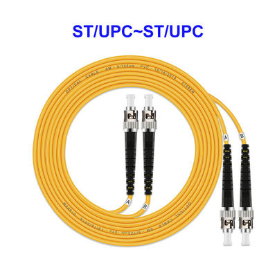 2 Core Single Mode Fibre Optic Cable OS2 ST UPC ST UPC Pigtail