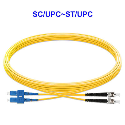 SC UPC ST UPC Fiber Cable Single Mode Communication Application