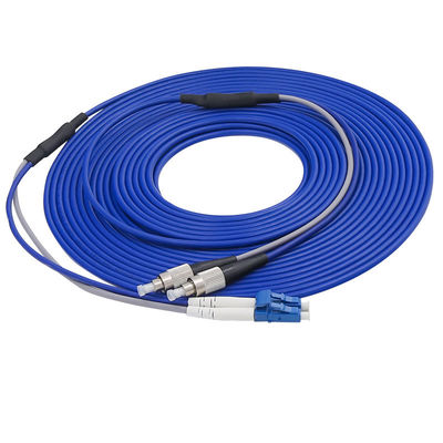 کابل پلاستیکی فیبر نوری زرهی PVC 20m SC To LC-FC-ST 1310nm